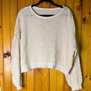 Urban Outfitters Cream Textured Sweater